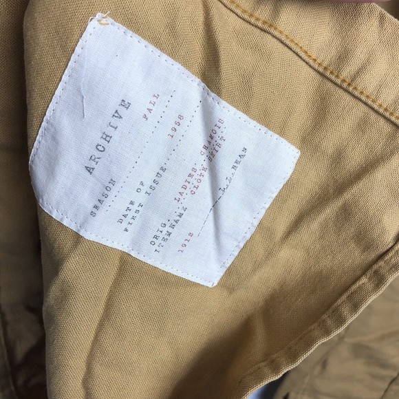 NWT LL Bean womens Blouse size 4 LONG SLEEVE Mustard Yellow Button Down - Picture 5 of 8